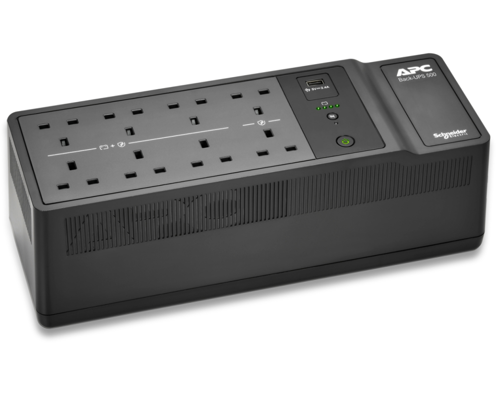 APC BE500G2-UK Unterbrechungsfreie Stromversorgung (USV) Standby (Offline) 0,5 kVA 300 W 8 AC-Ausgänge