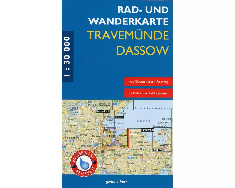 Rad- und Wanderkarte Travemünde - Dassow