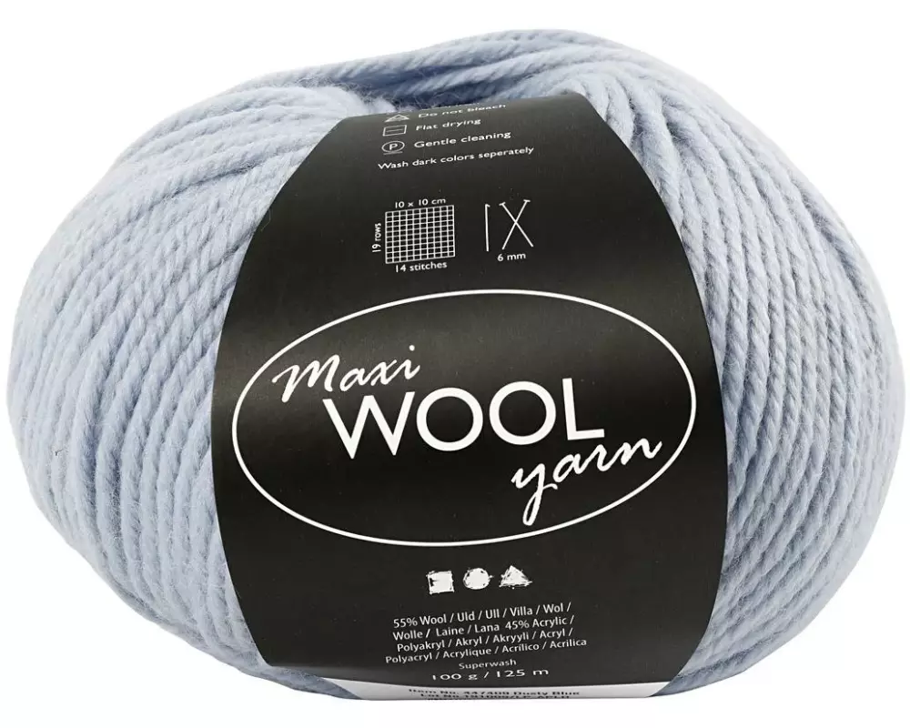 Creativ Company Wolle 100 g Hellblau