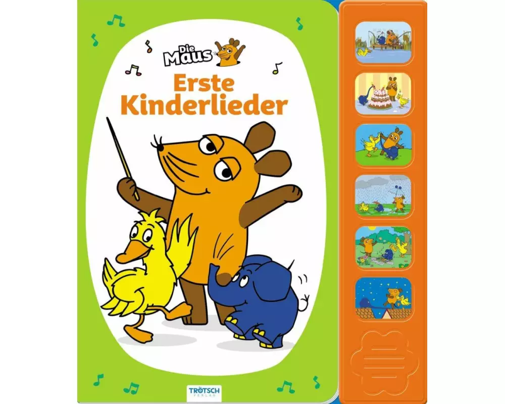Trötsch Die Maus Soundbuch Erste Kinderlieder