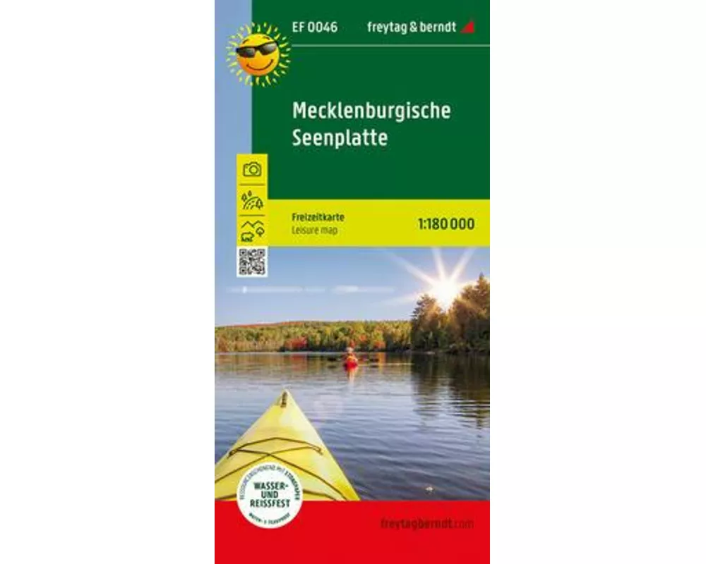 freytag & berndt Freizeitkarte Mecklenburgische Seenplatte 1:1,8 Mio