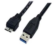 StarTech.com 0.5m (1.5ft) Black SuperSpeed USB 3.0 Cable A to Micro B