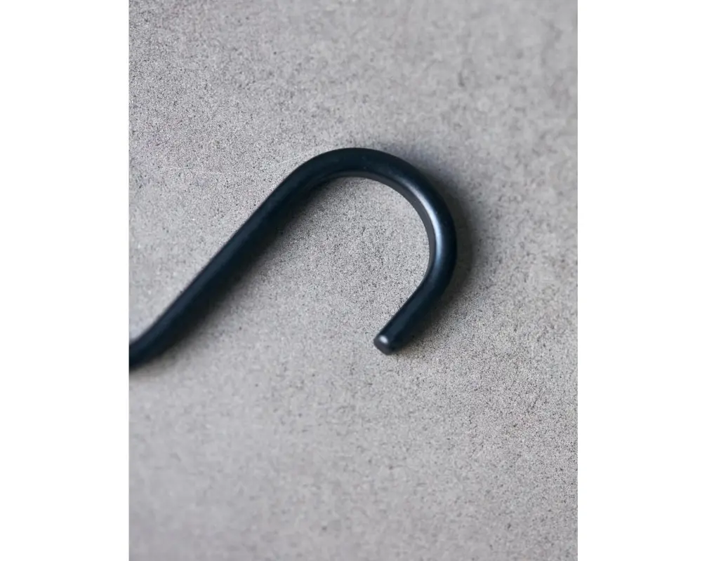 House Doctor Haken Snap, 3 x 6 cm, Schwarz, 6 Stück