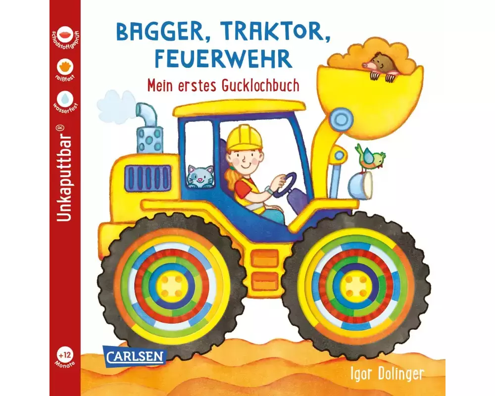 Baby Pixi (unkaputtbar) 115: Bagger, Traktor, Feuerwehr