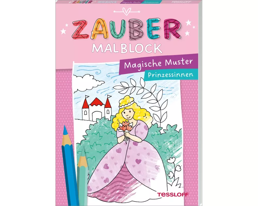 Zaubermalblock. Magische Muster. Prinzessinnen