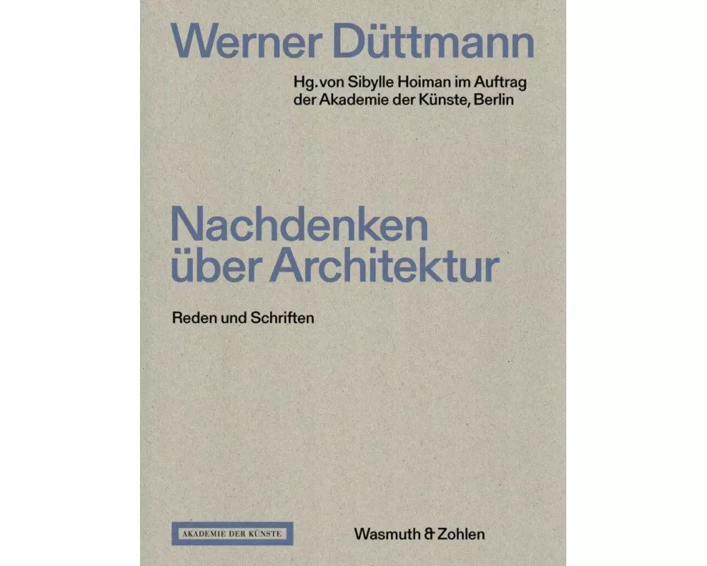 Nachdenken über Architektur