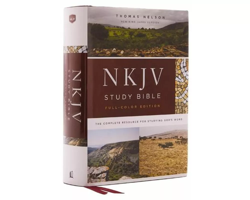 NKJV Study Bible, Hardcover, Burgundy, Full-Color, Comfort Print