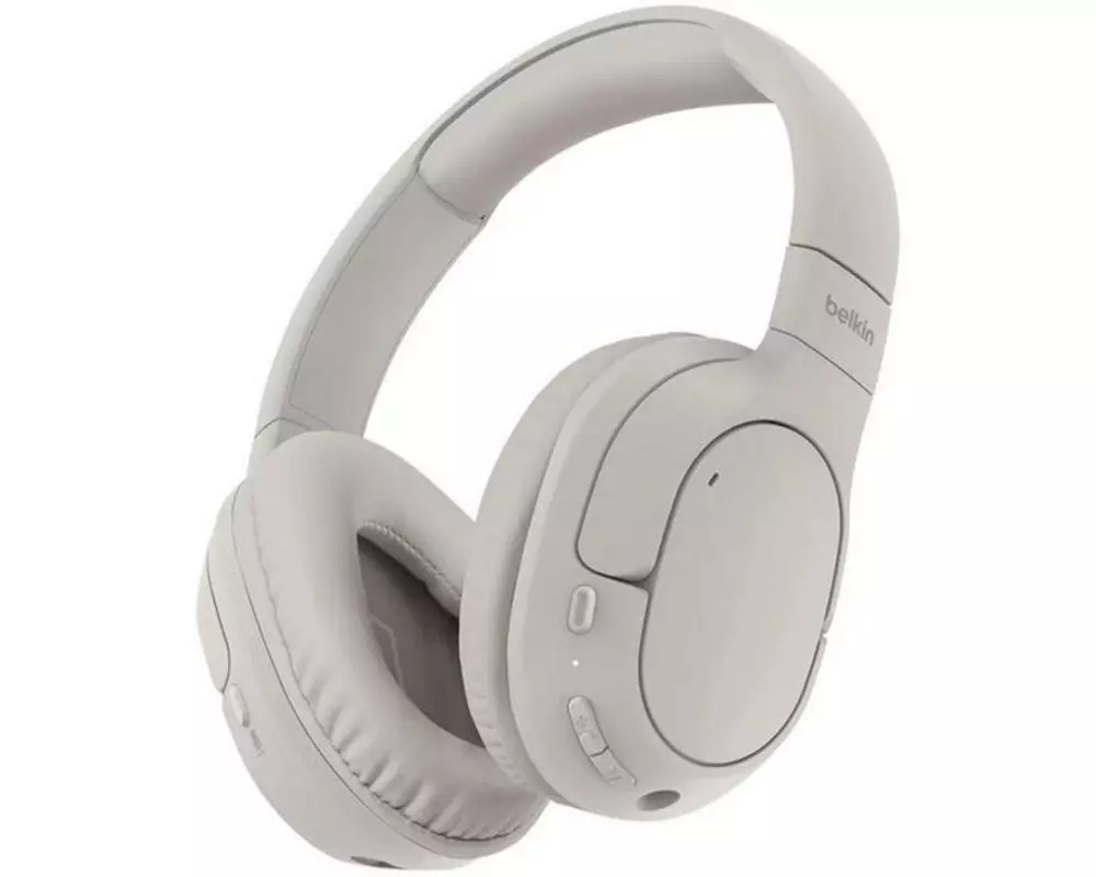 Belkin Wireless Over-Ear-Kopfhörer SoundForm Surround Sand