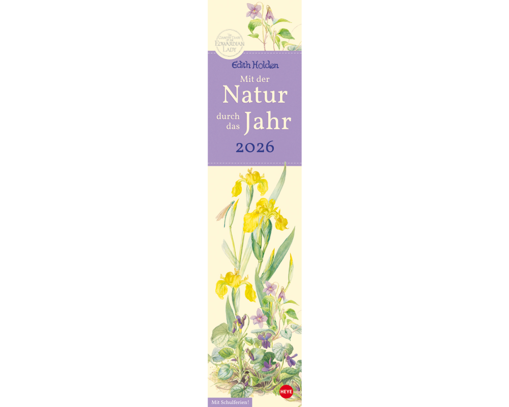 HEYE Edith Holden Natur 2026 1405+26 DE 11x49cm