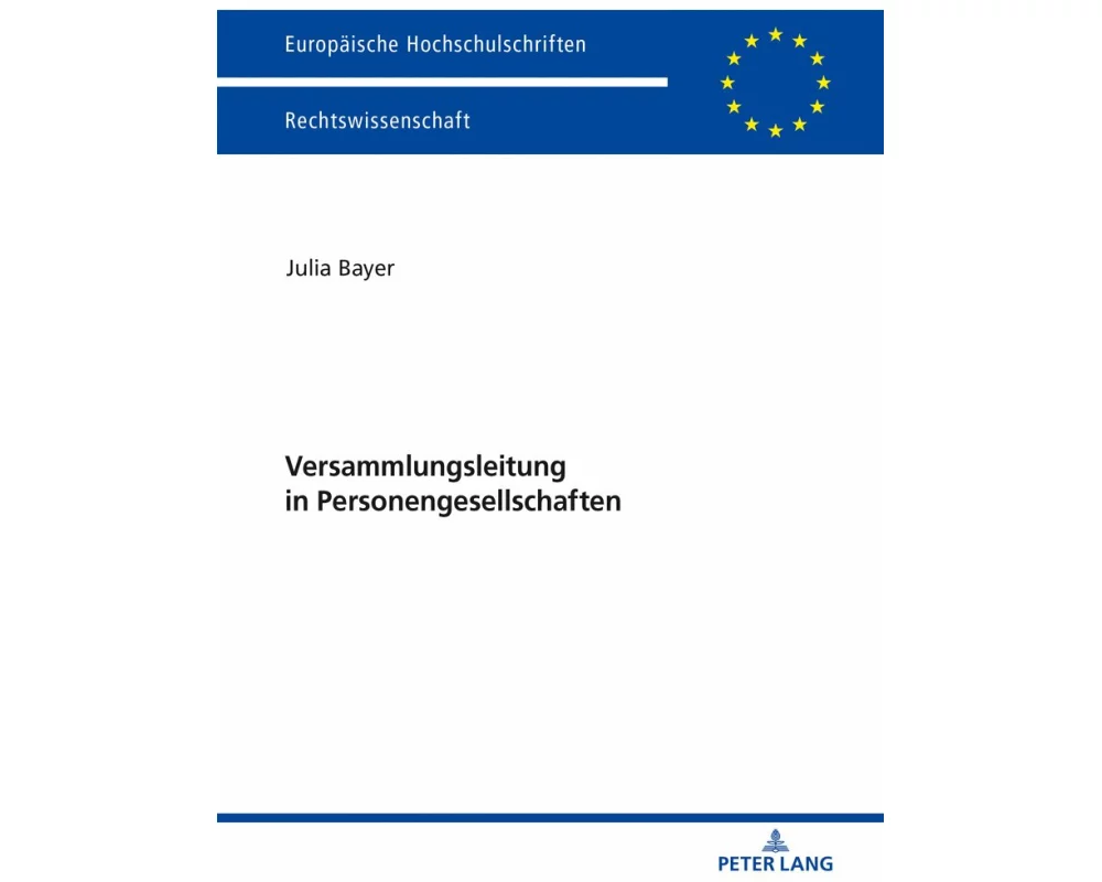 Versammlungsleitung in Personengesellschaften