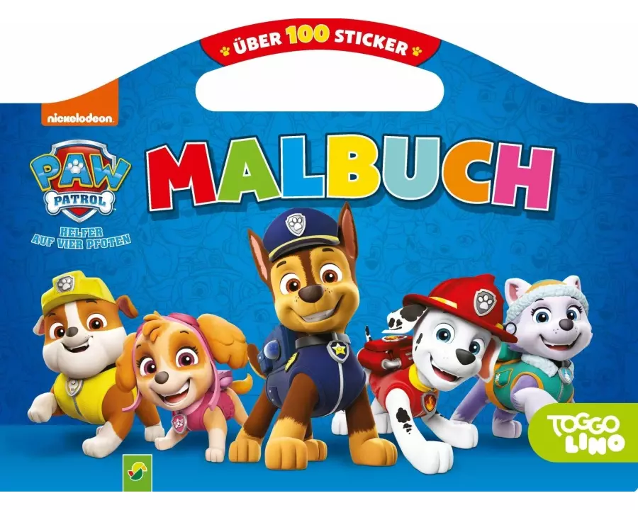 PAW Patrol Malbuch mit über 100 Stickern