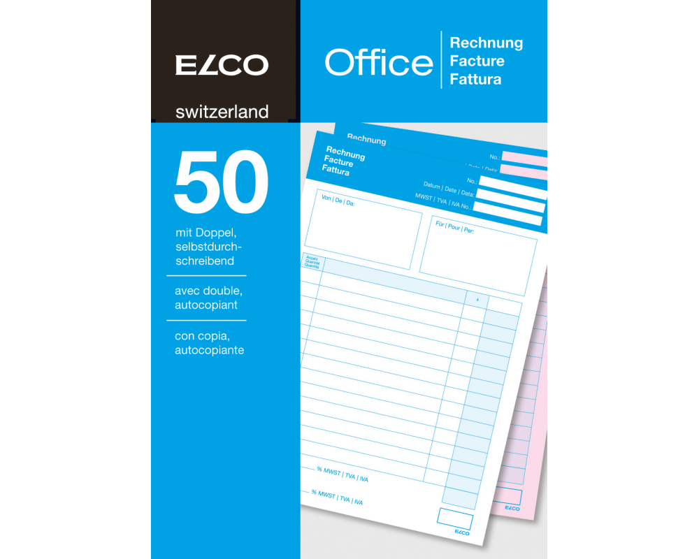 ELCO Rechnung A5 74594.19 60g 50x2 Blatt