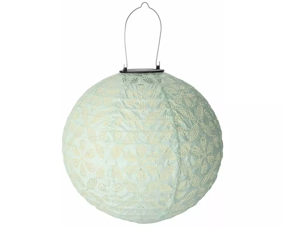 STT Lampion Solar, Rund, Ø 30 cm, Hellblau