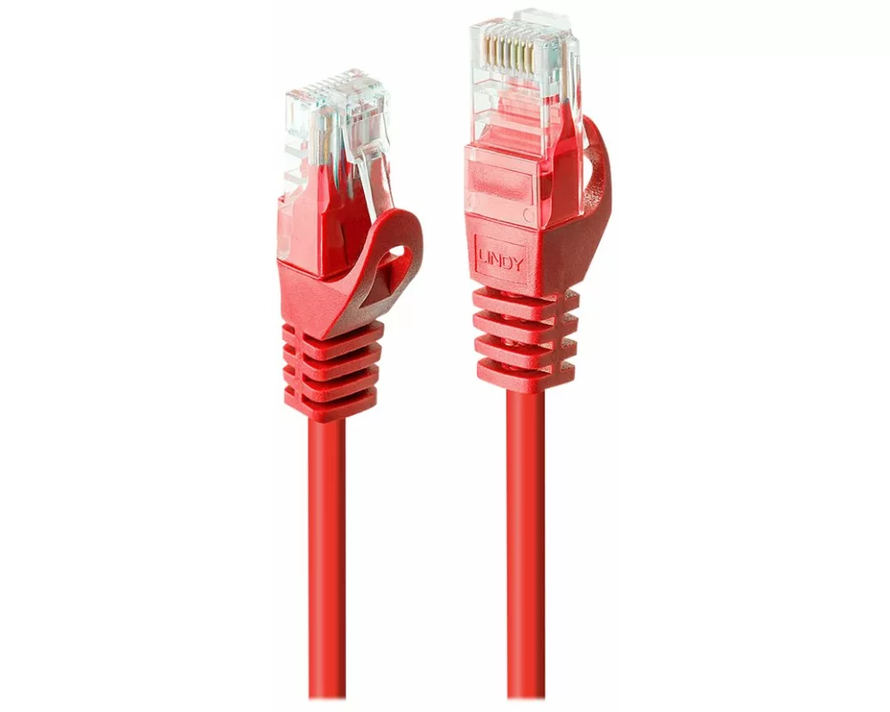 LINDY Basic Cat.6 U/UTP CABLE, red, 0,3m