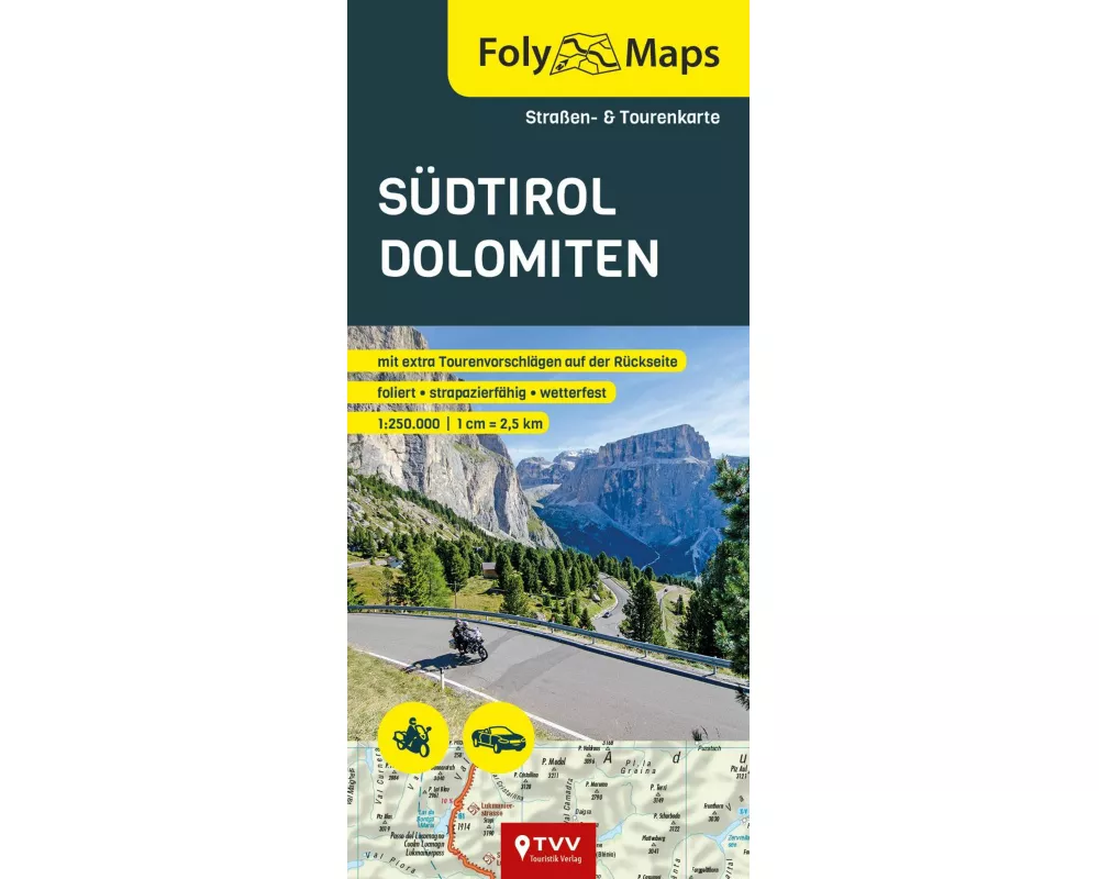 FolyMaps Südtirol Dolomiten 1:250 000