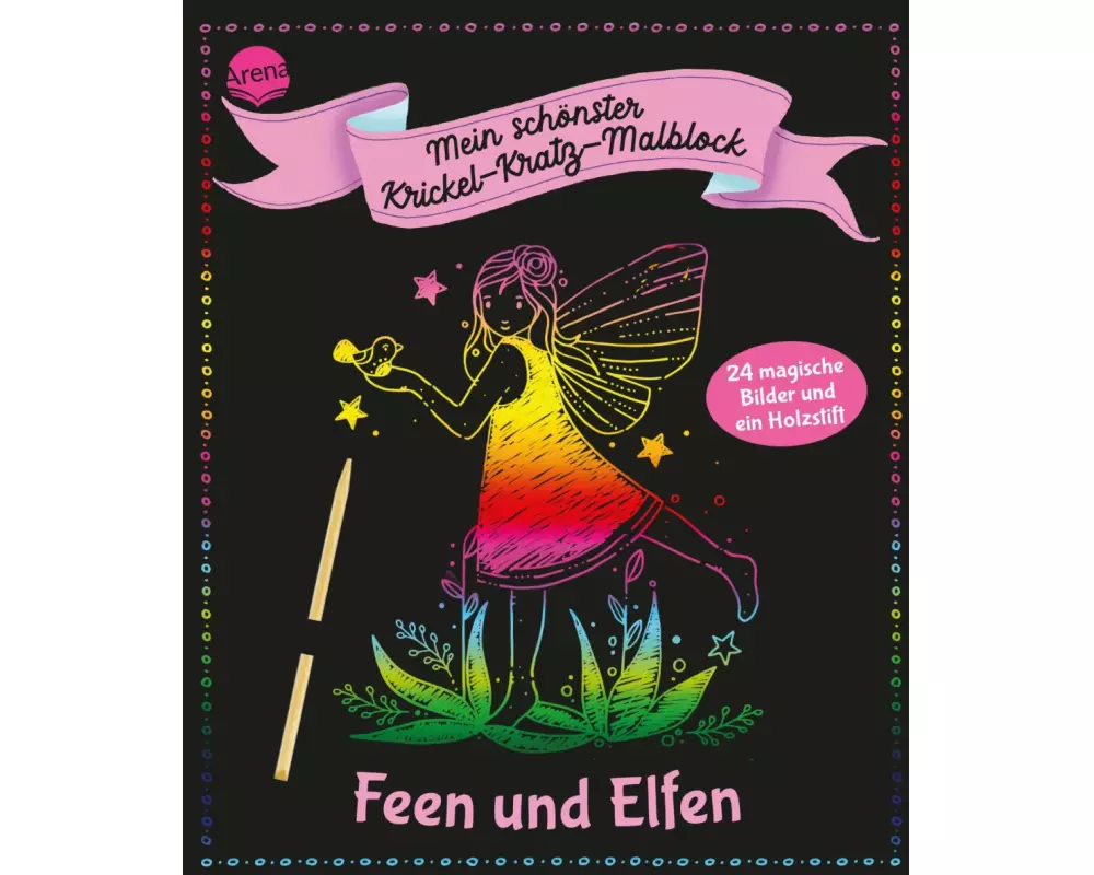 Mein schönster Krickel-Kratz-Malblock. Feen und Elfen