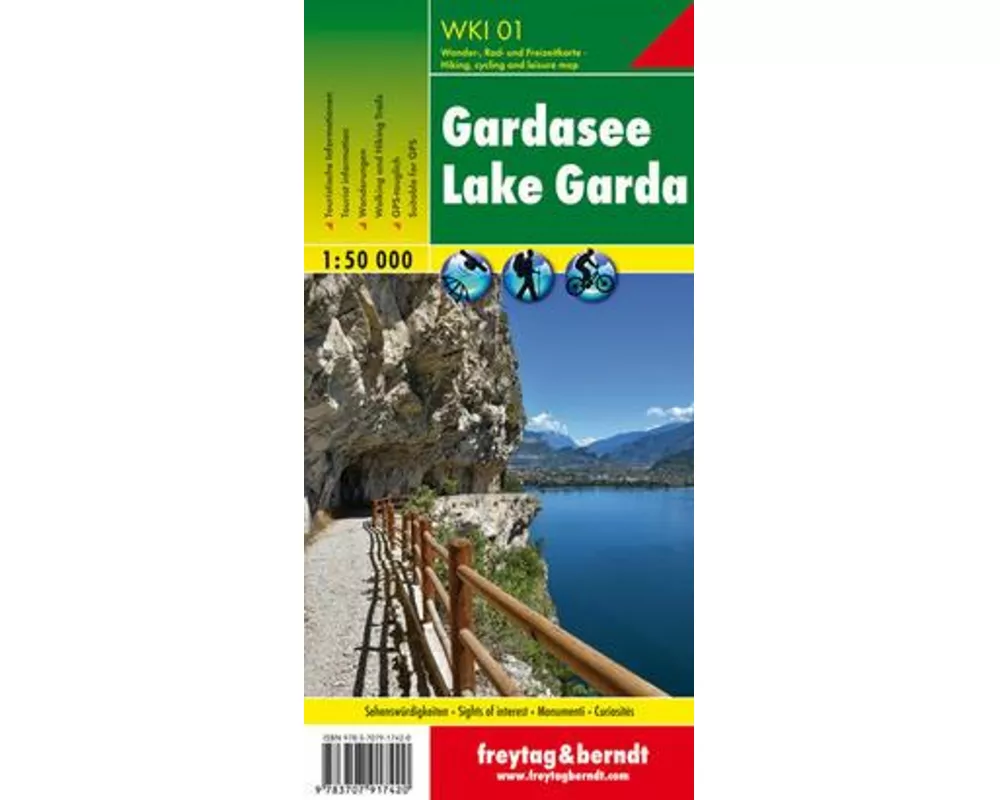 Gardasee, Wanderkarte 1:50.000