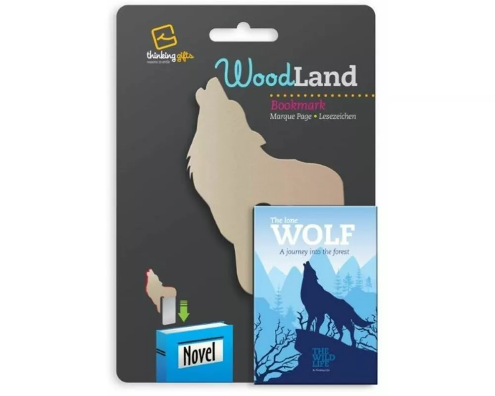 Woodland Lesezeichen Wolf