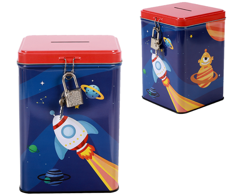 ROOST Sparkasse mit Schloss XL2285 Space adventure