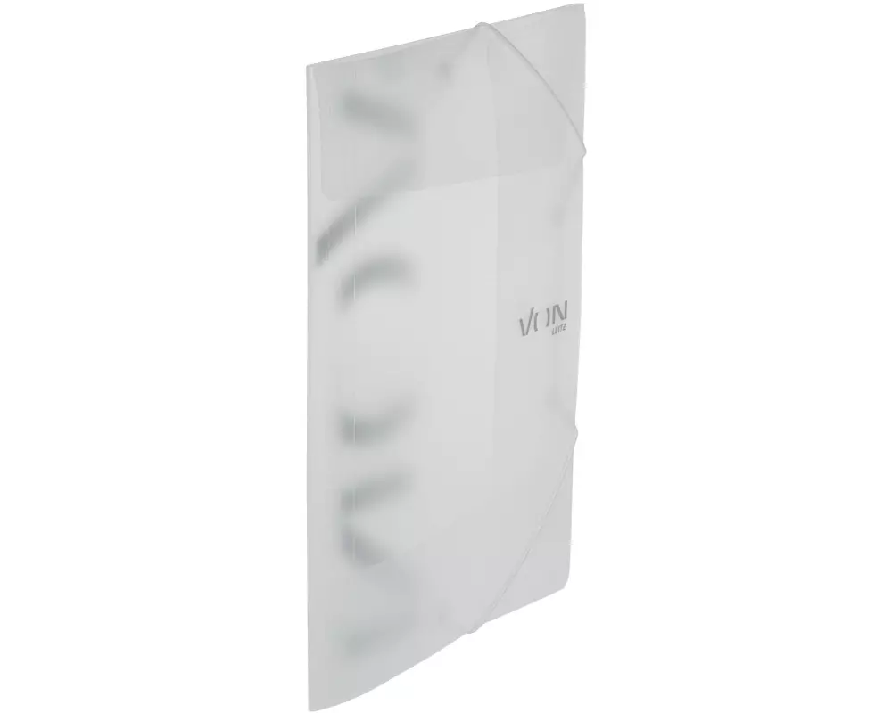 VON Gummibandmappe A4, Weiss, 5 Stück