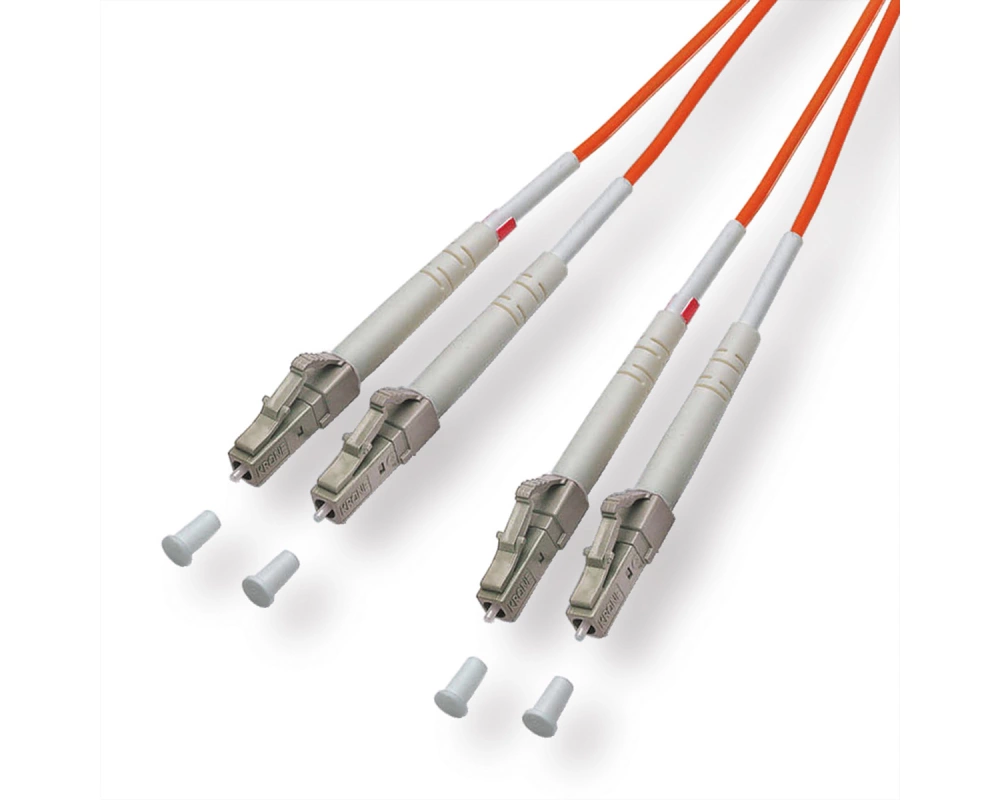 Quality LWL-Kabel 50/125µm OM2, LC/LC, orange, 1 m