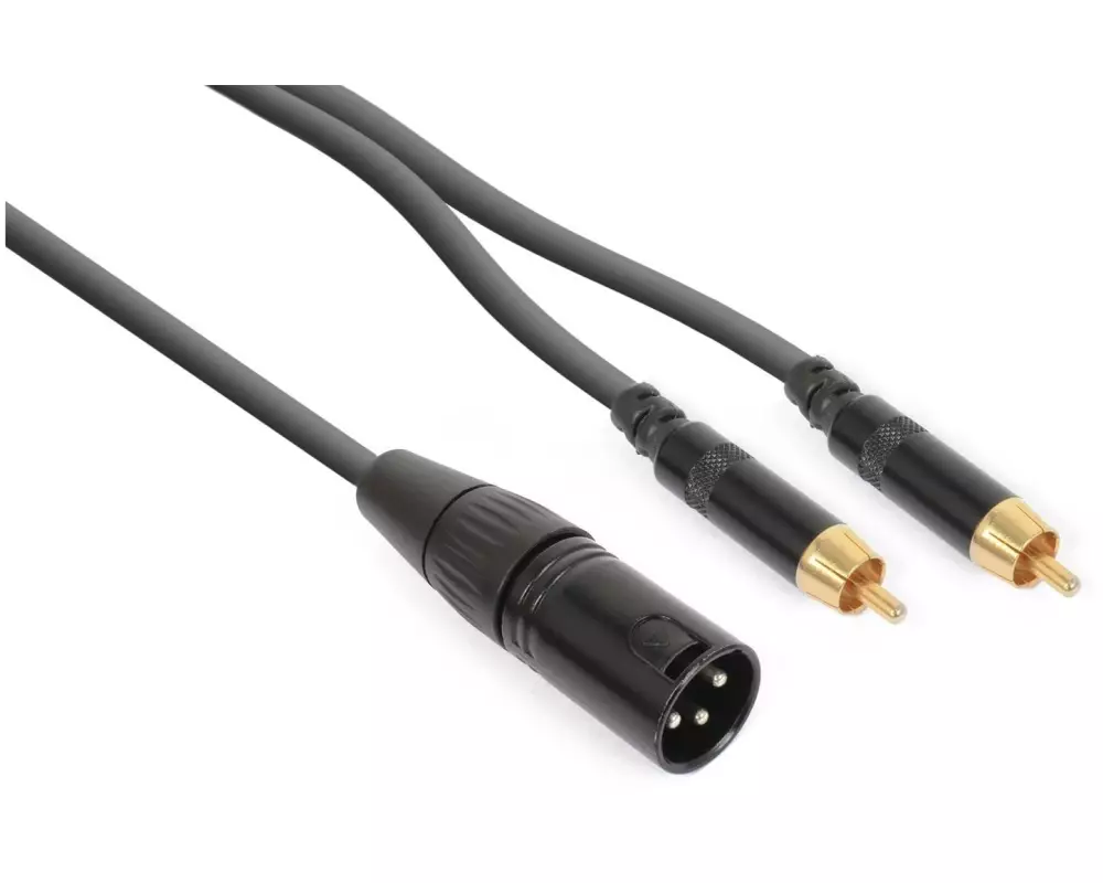 PD Connex CX58-1 XLR 3 Pole, male - Cinch 1.5 m