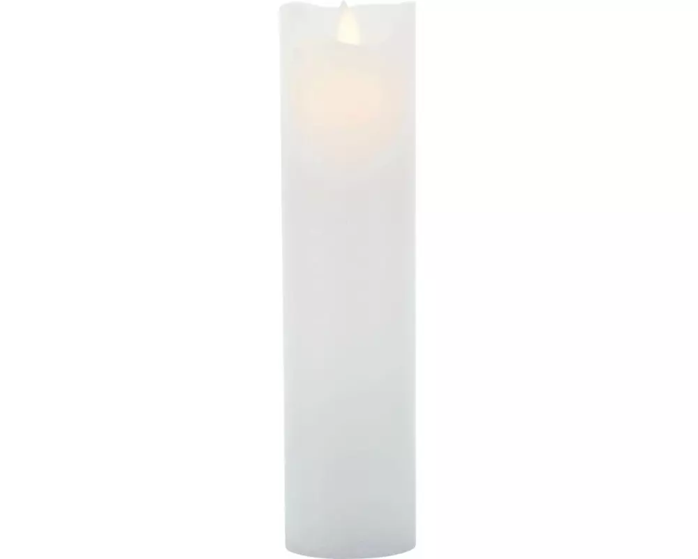 Sirius LED-Kerze Sara, Ø 7.5 x 25 cm, Weiss, Wiederaufladbar