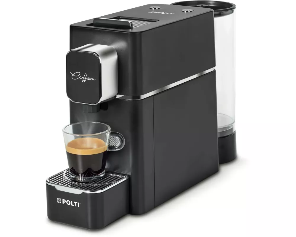 Polti Portionskaffeemaschine Coffea S15B Schwarz/Silber
