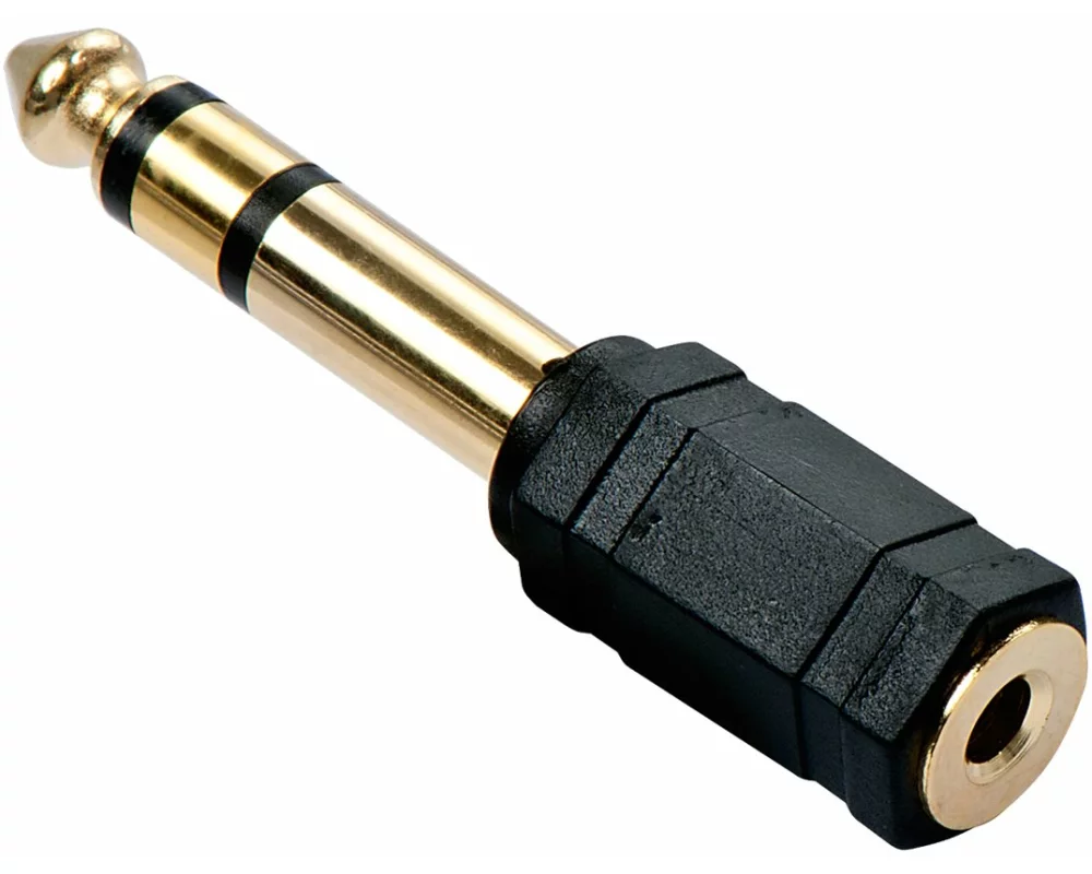 LINDY GOLD Audio Adapter, Stereo, 3.5mm-6.3mm F-M, Gold plated