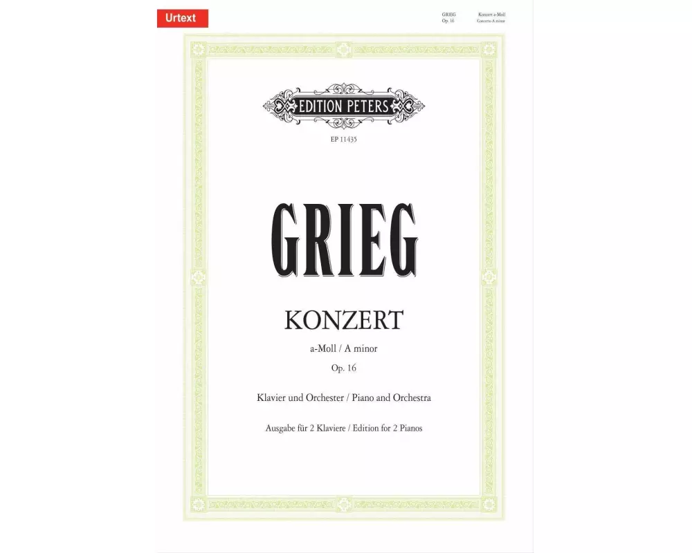 Konzert a-Moll op. 16 -für Klavier und Orchester
