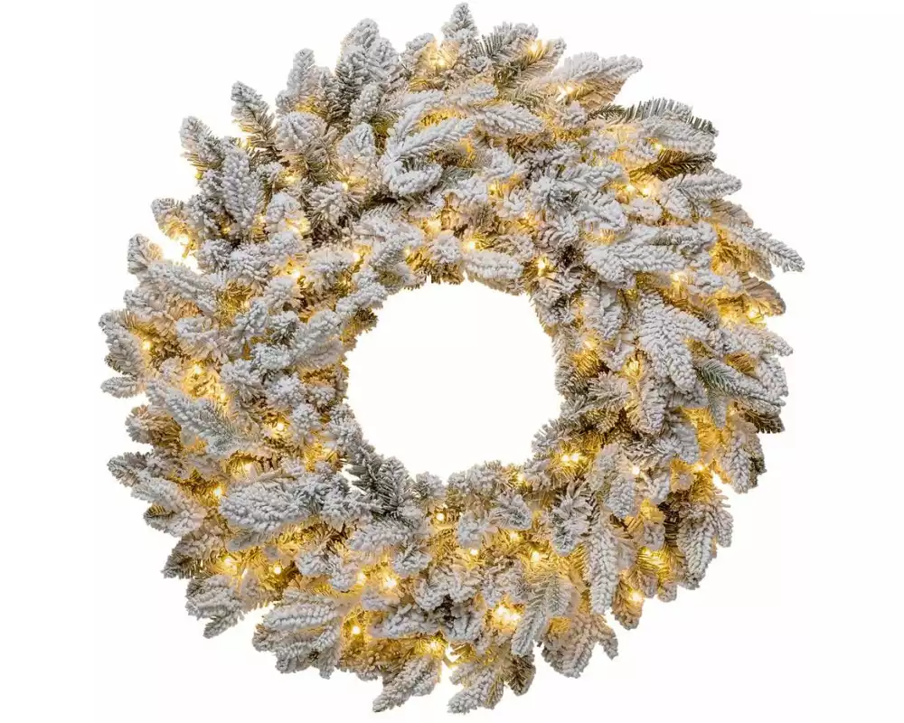 STT LED-Weihnachtskranz Snowy Wreath, Ø 70, 240 LEDs