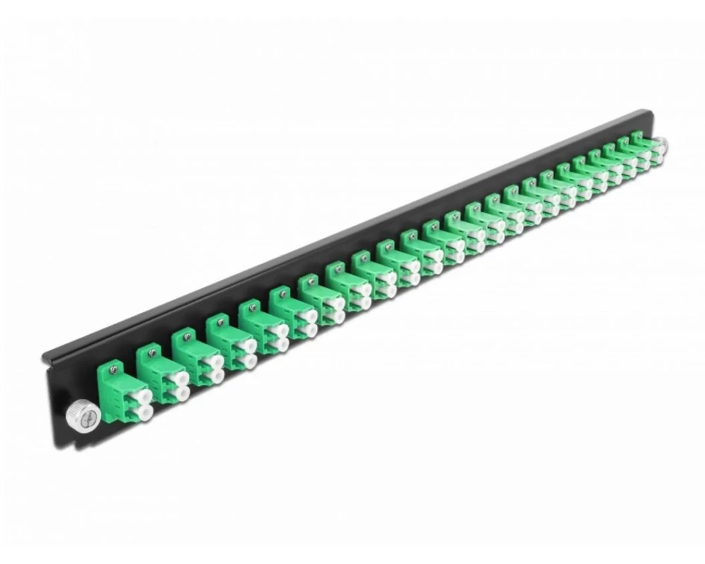 Delock Verteilerplatte Frontblende 24 Port LC Duplex SM grün