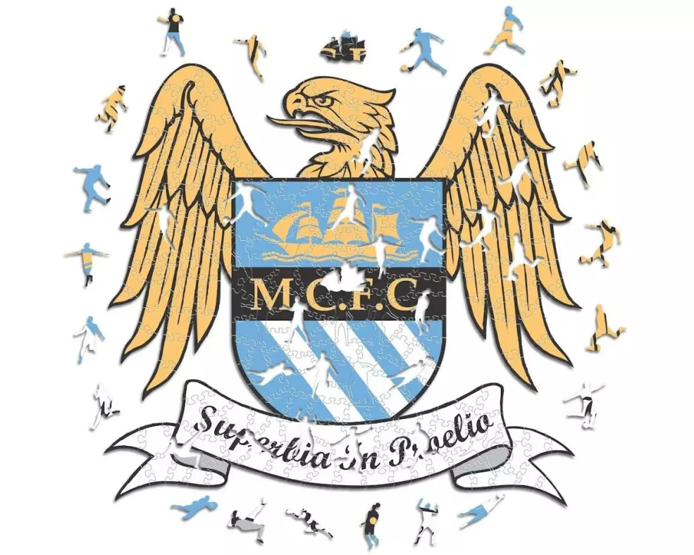 Iconic Puzzle Man City FC – Retro Logo