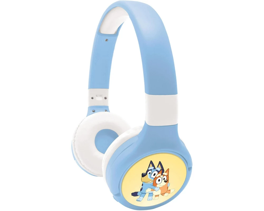 Lexibook Kinderkopfhörer Bluey 2-in-1 Bluetooth Weiss/Hellblau