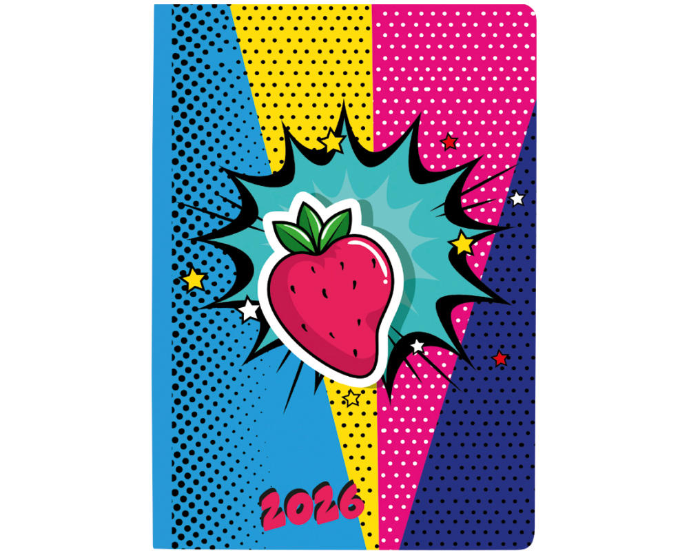 BIELLA TA Mittelformat 2026 822313780026U 1W/2S Strawberry ML 7.6x11cm