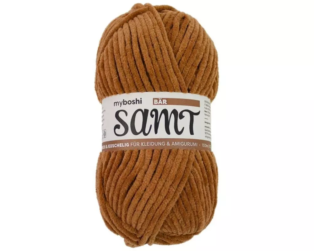 myBoshi Wolle Chenille Samt Bär