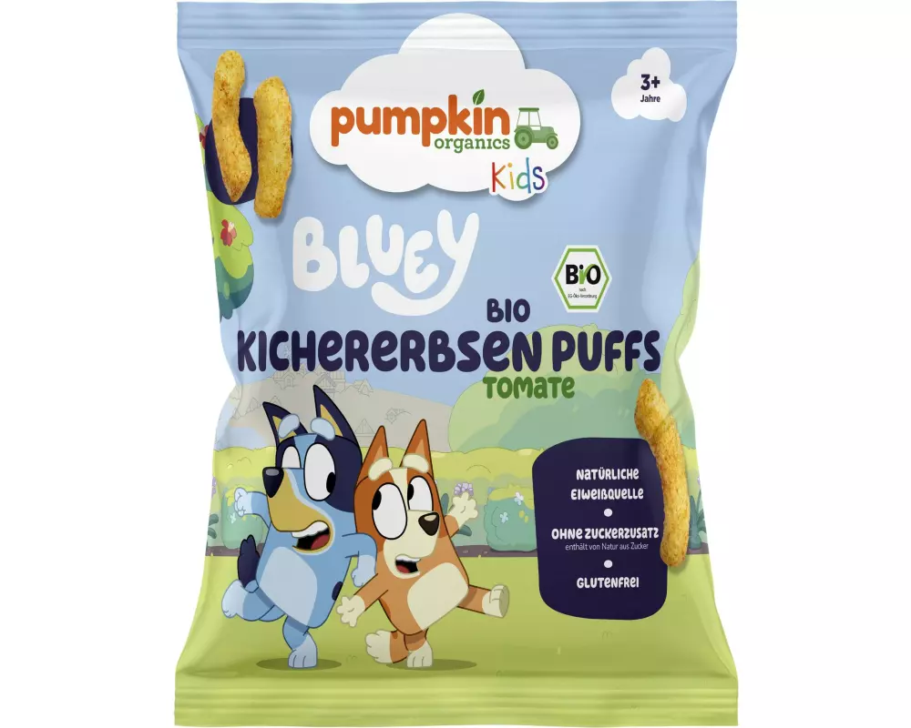 pumpkin organics Bluey Kichererbsen-Puffs 20 g