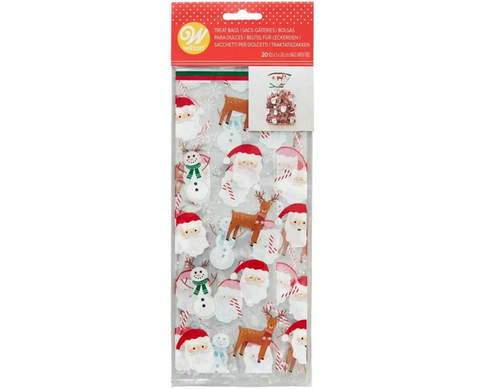 BackshopSchweiz Wilton Geschenktüte – Santa - 20 Stk