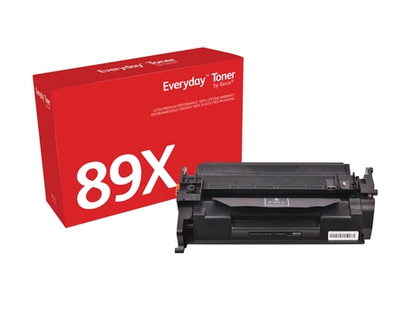 Everyday Mono Toner by compatible with HP 89X (CF289X), High capacity. Black toner page yield: 10000 pages, Printing colours: Black, Quantity per pack: 1 pc(s)