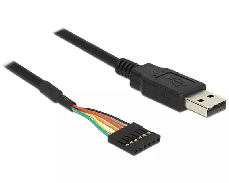 Delock USB 2.0-Kabel TTL Seriel 6 Pin (3 V) USB-A - Pinheader 1.8 m