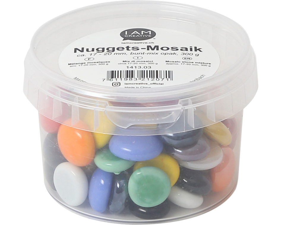 I AM CREATIVE Nuggets 1413.03 Opak Bunt Mix, 17-20mm, 300g