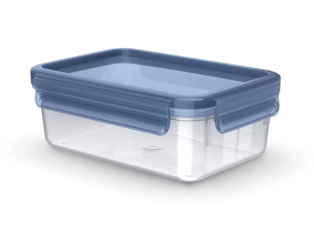 Emsa Vorratsbehälter Clip & Close Eco 1 l, Blau/Transparent