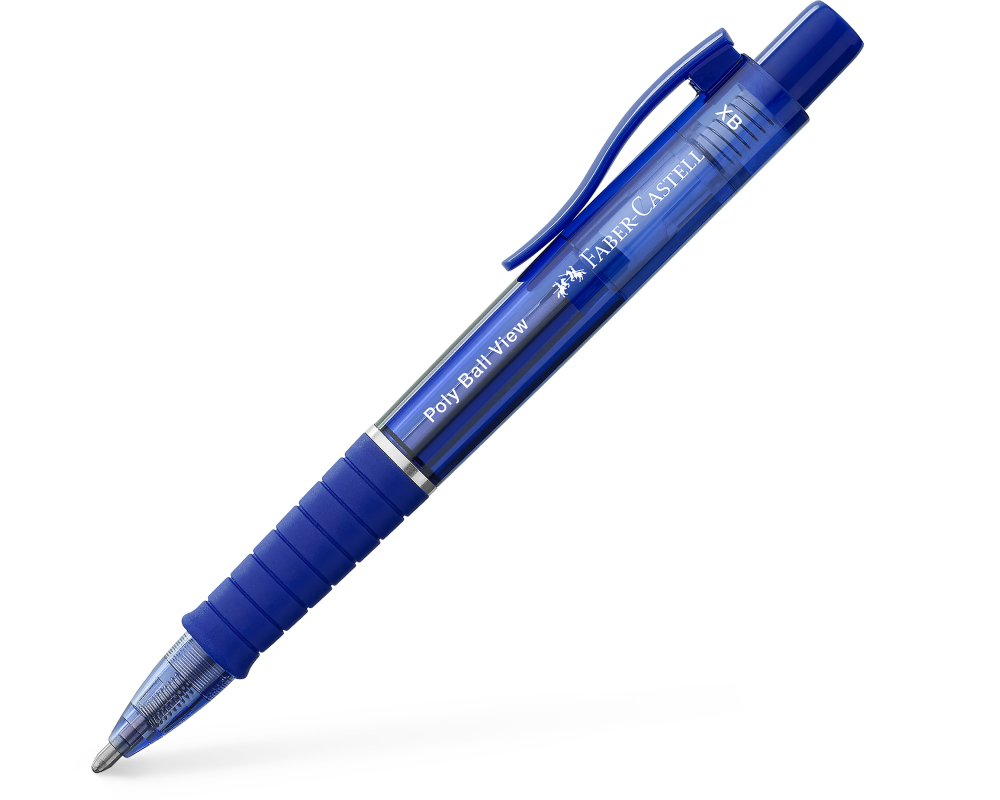 FABER-CASTELL Kugelschreiber Poly Ball View 145751 Admiral blue XB