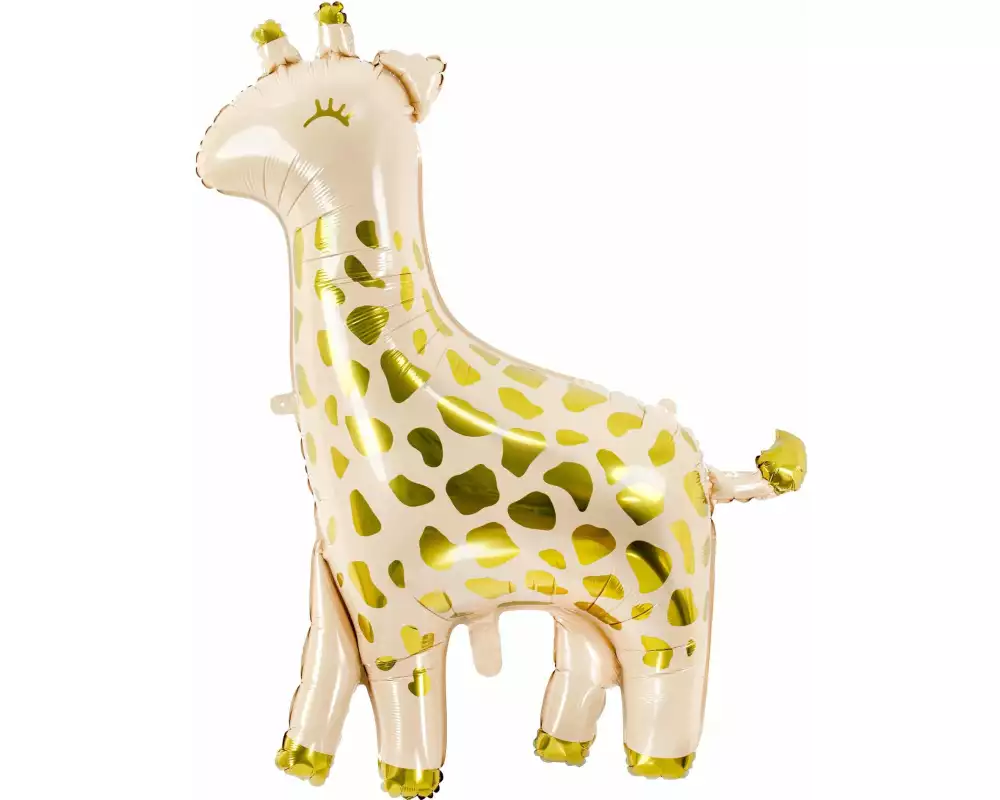 Partydeco Folienballon Giraffe Beige/Gold