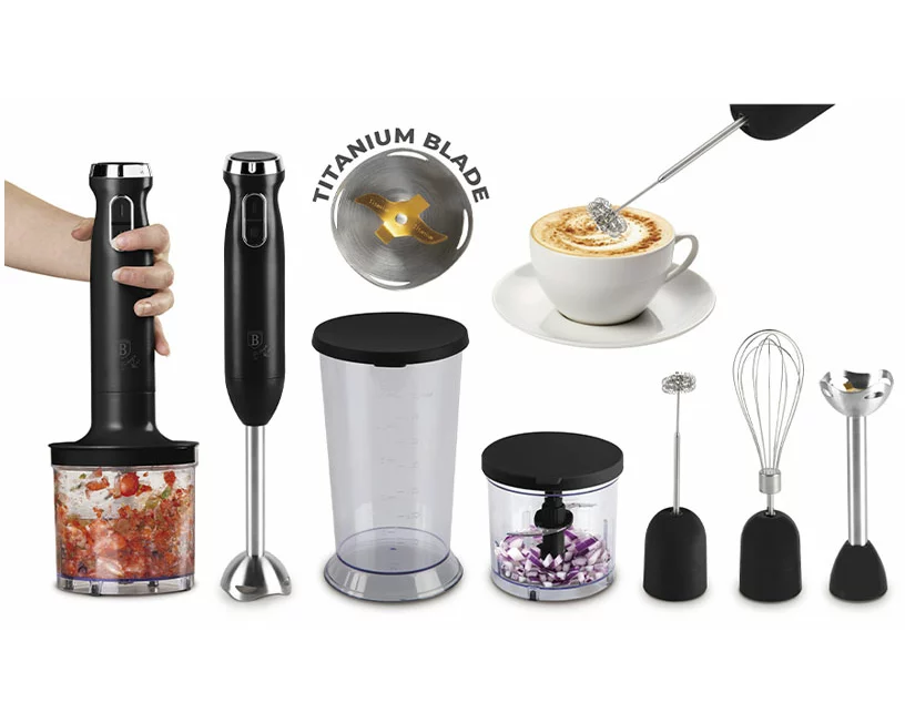 Berlinger Haus Stabmixer Set 6-teilig Black Silver Collection