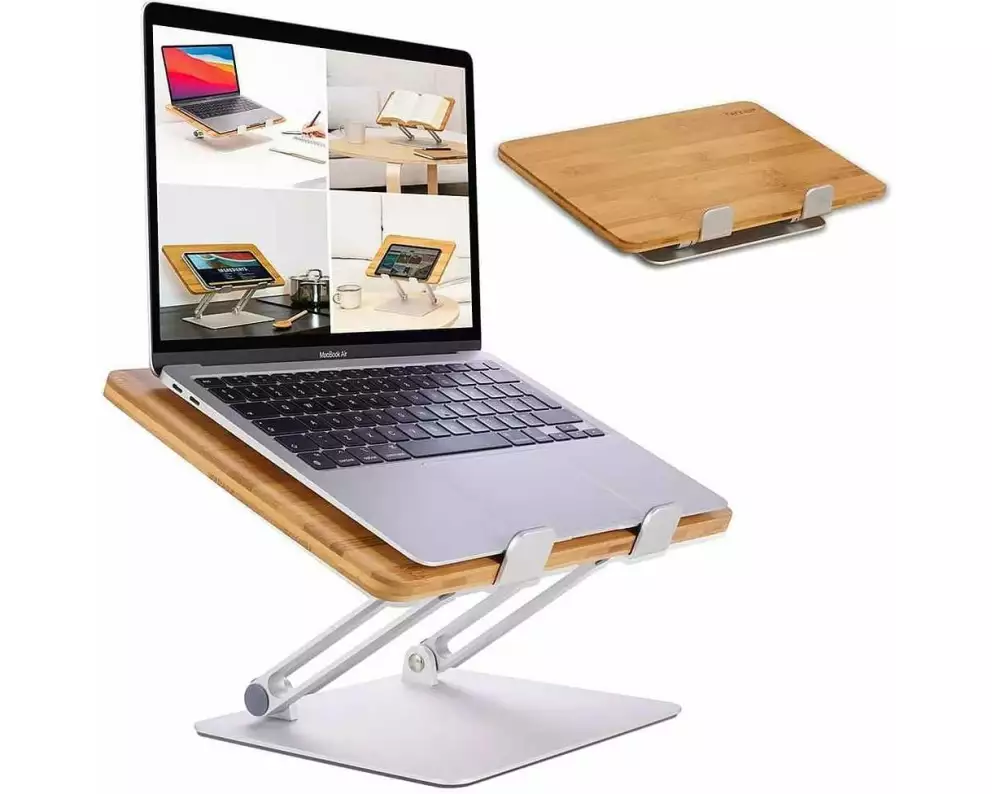 Hennez Notebook-Ständer Linus Bambus 17 "