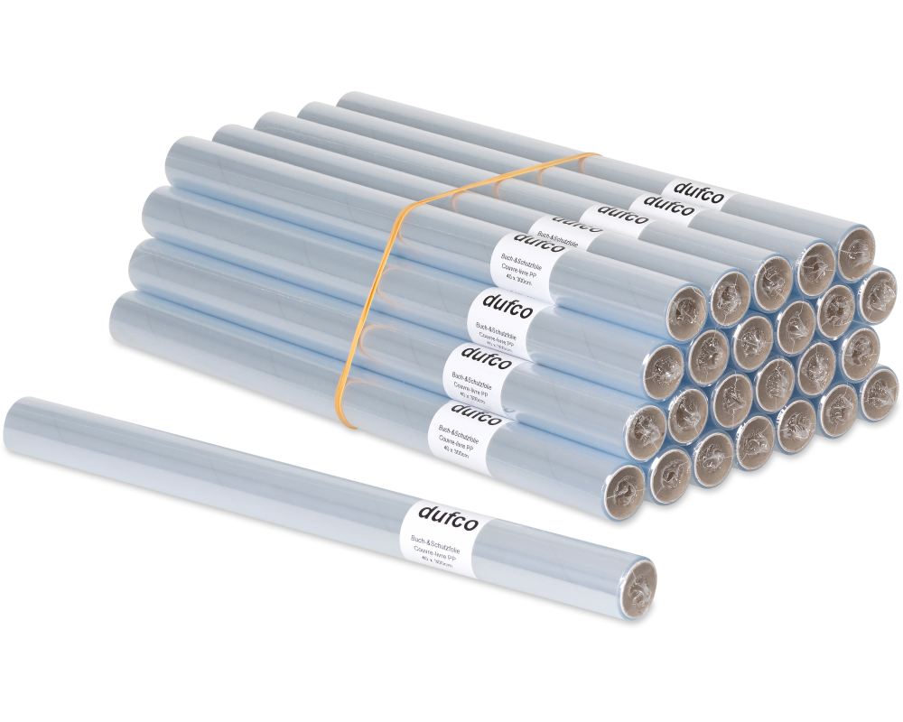 DUFCO Buch- und Schutzfolie 40cmx3m 0331.011 transparent