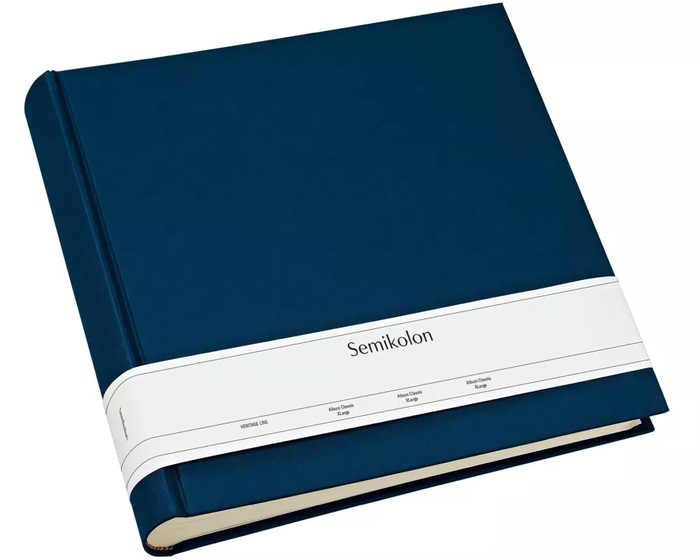 Semikolon Fotoalbum Xlarge 32 cm x 31 cm Marineblau