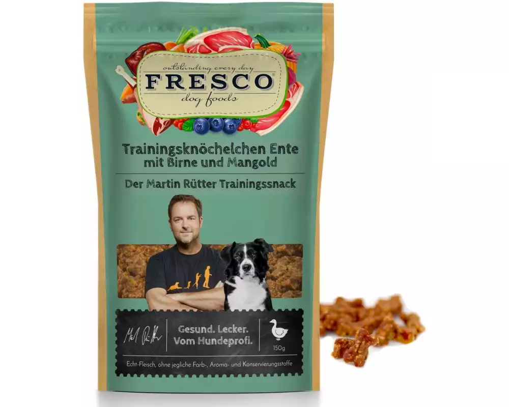FRESCO Martin Rütter Trainingsknöchelchen Ente, Birne&Linse, 150 g