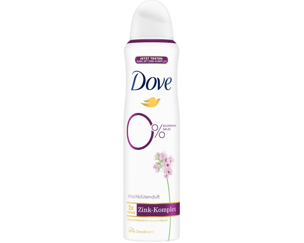 Dove Deo 0% Zink Kirschblüte 150 ml